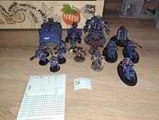 Lot d'escouade Space Marines Ultramarines, 16 figurines, complètement peintes