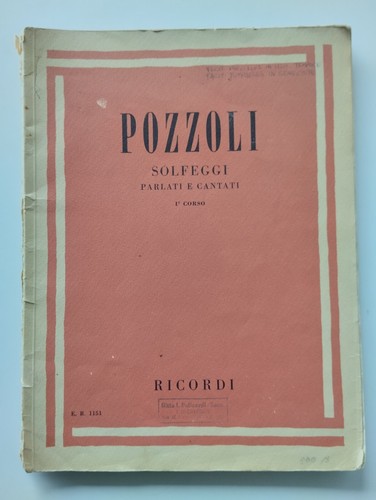 Pozzoli solfeggi parlati - parlati, e