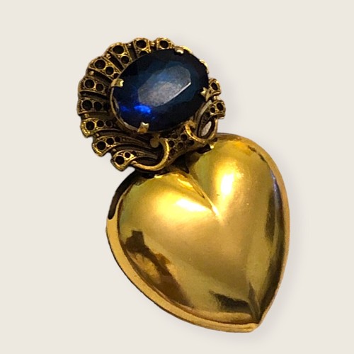 Spilla cuore sacro vintage - spilla,