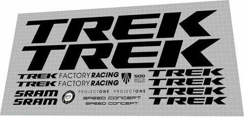 Set decalcomanie nere trek - decalcomanie,