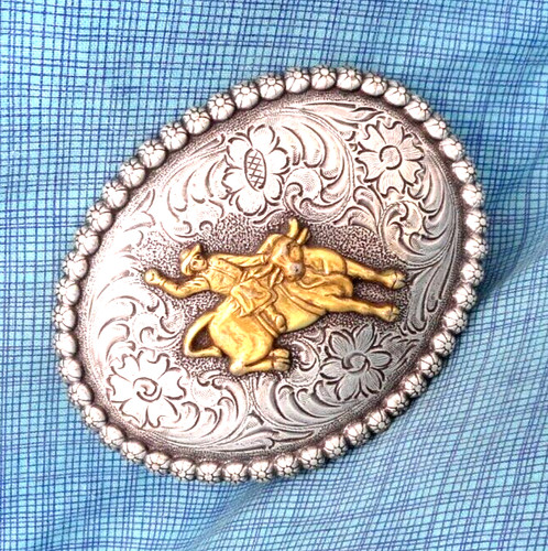 Fibbia cintura western bull - fibbia,