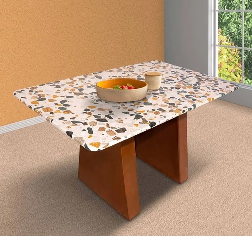Tavolo terrazzo bianco con - tavolo,