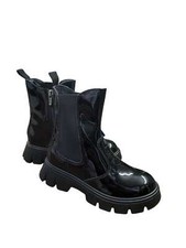 Tronchetto PRIMIGI stivaletto media altezza da bambina in vernice nera 