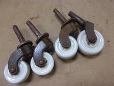 4 sedie a rotelle vintage