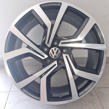 1 cerchio lega nuovo audi a8 volkswagen golf r19 nero lucido diamantato ls003091