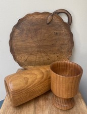 Carved Wooden Board & 2