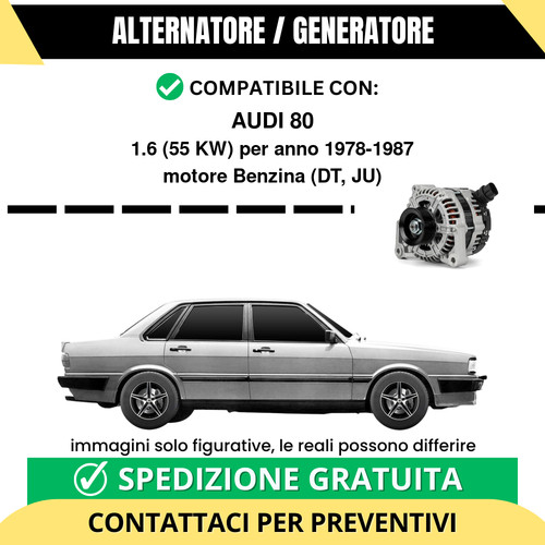 Alternatore audi 55 kw - alternatore, 1.6