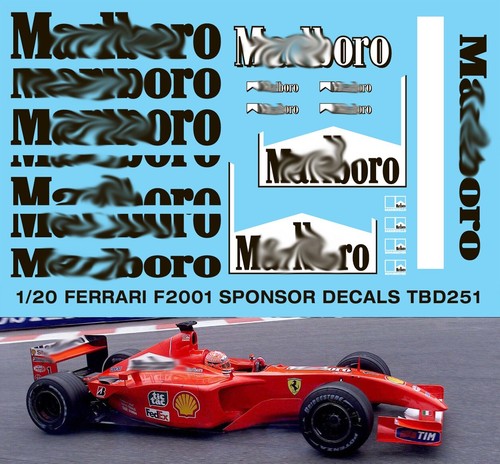 Decals per ferrari - 1/20,