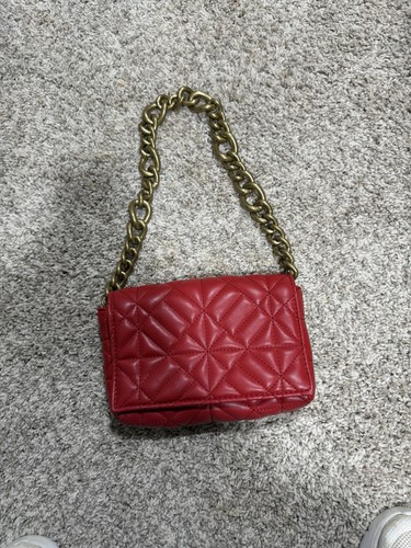 Borsa zara rossa ecopelle - zara, in