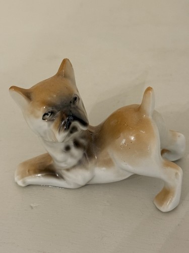 Statua cane boxer vintage