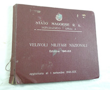 LIBRO TAVOLE AEREI MILITARI WW2 REGIA AERONAUTICA 1941 VELIVOLI MILITARI