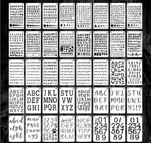 Pezzi lettera stencil per - 40,