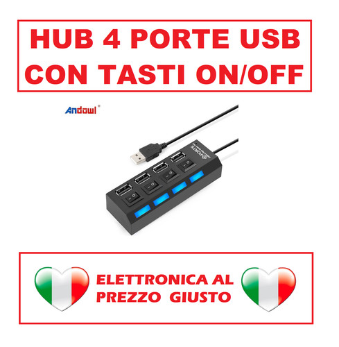 Multipresa usb splitter 4 - multipresa,