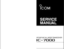 Icom 7000 user service - ic-7000, &
