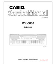 Casio 8000 service manual - casio, wk-8000