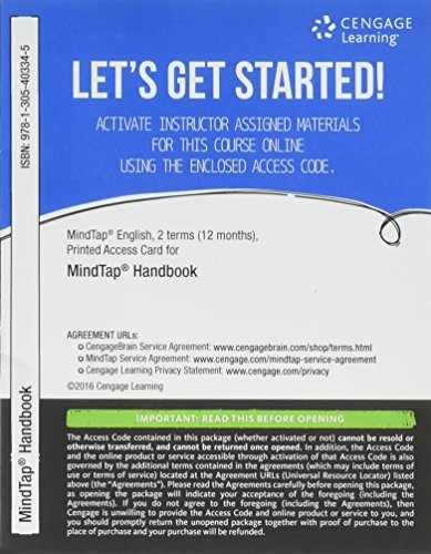 Mindtap english handbook - mindtap, handbook,