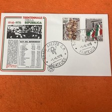 BUSTA FDC PRIMO GIORNO COLLEZIONE TRENTENNALE DELLA REPUBBLICA  1916-1976