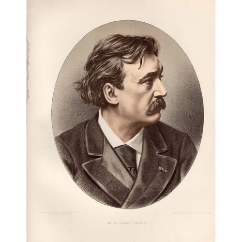 Stampa antica colorata gustave - stampa,