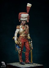 Soldatino giocattolo dipinto 75 mm Trumpetteer Major of 2nd Lanciers Guard | ...