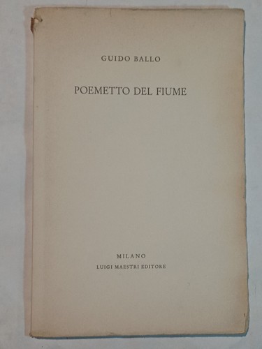 Guido ballo poemetto del - guido,