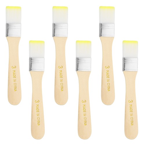 6pcs nylon flat brush - 5.6",