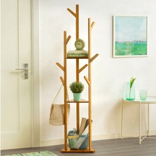 Appendiabiti?nder a forma di albero bambù vestiti?nder con ripiani indipendente DE