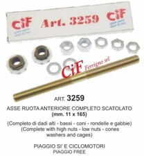 ASSE RUOTA ANTERIORE COMPLETO