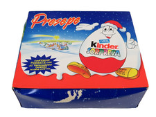 vecchio PRESEPE KINDER SORPRESA in cartone con personaggi in plastica vintage di
