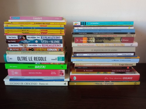 Lotto blocco stock libri - di,