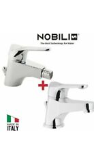 Coppia Miscelatori Nobili Lavabo Bidet Serie Italia Completi