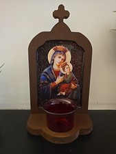 Candela vitraliu pentru masa