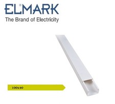 CANALINA 100X40 BIANCO 2mt CON COPERCHIO