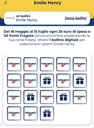 Bollini esselunga emile - bollini,