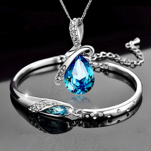 Collana bracciale donna goccia - collana,
