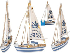 Barca a Vela in Legno Con 7