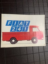 DEPLIANT AUTO VINTAGE FIAT 241 ITALIANO 10 PAG DATI TECNICI 