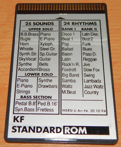 Wersi style card standard - wersi,