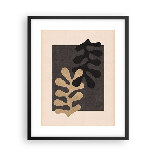 Poster 40x50cm foglie forma - 40x50cm,