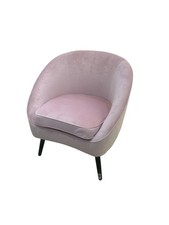 Poltrona in velluto rosa con