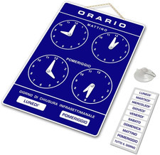 Cartello ORARIO Regolabile