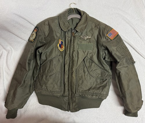 Giacca bomber verde vintage