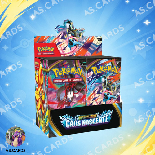 Pokemon box bustine caos - box,
