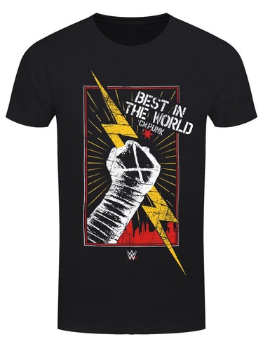 Shirt nera uomo wwe punk - nera,