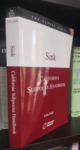 2025 2026 california subpoena - 2025-2026,