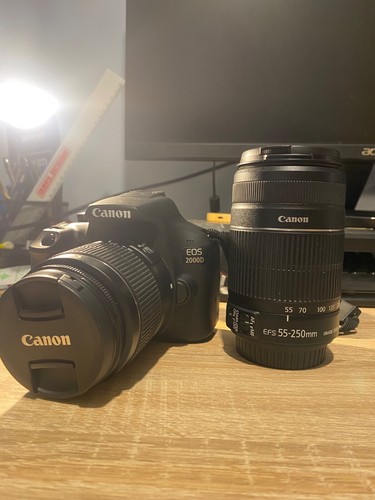 Canon 2000d con obiettivo - canon,