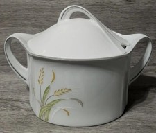 Piatto da servizio in vaso Winterling Baviera Germania, Souo Tureen con motivo a grano
