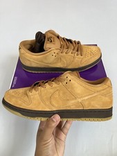 Nike SB Dunk Low Pro Moka Grano Lino Marrone Sneaker BQ6817-204 Uomo Taglia 10