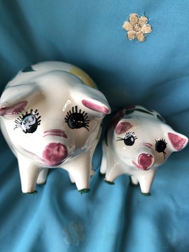 Pair vintage ceramic - pair,