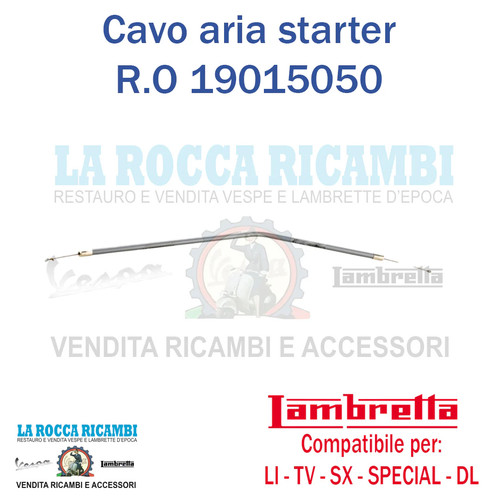 Cavo trasmissione aria starter - trasmissione,