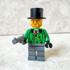 LEGO Western Baro Cowboy Bandito Rapinatore Casino Far West Saloon Minifigure